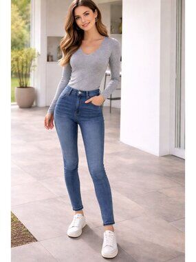 AG Adriano Goldschmied Mari Mid-Rise Slim Straight Jeans sz 28